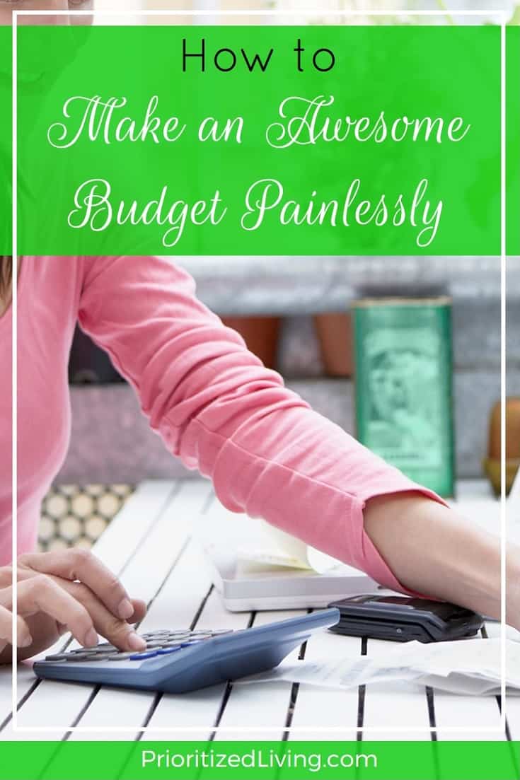 Tired of wondering where your money is going and too overwhelmed to make a budget from scratch? Here's just the tool you need! | How to Make an Awesome Budget Painlessly | Prioritized Living