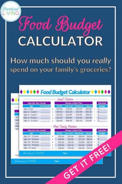 food budget calculator